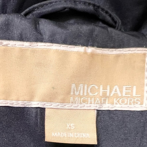 Michael Michael Kors Black Hooded Utility Anorak Jacket XS – Gold Hardware - Picture 3 of 7